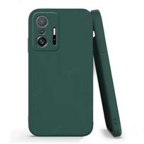 Dėl dangtelio Xiaomi Mi 11T dėklas Dėl Mi 11T Capas Silikoninis telefono šarvuotas buferis Galinis smūgiams atsparus minkštas TPU dėklas Dėl Mi 11T Pro Fundas For Mi 11T black