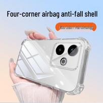 Realme GT7 Pro/Racing Edition Transparent TPU Phone Case with Airbag Corners GT7 Pro skaidri