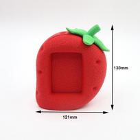 1D Printed PLA Fruit Photo Frame Fruit Shaped Freestanding Desktop Photo Holder Textured Finish Tabletop Picture Frame pink