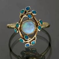 Ring, light luxury, high-end, niche design, gold-plated, hand jewelry ring 13No. auksas