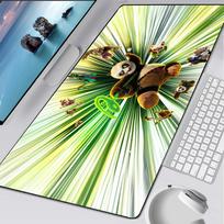 K-Kung Fu Panda Pelės Padas Guminis Kilimėlis Nešiojamam Kompiuteriui Xxl Pelės Padas Nešiojamam Kompiuteriui Žaidėjui Kompiuterio Stalas Žaidimų Aksesuarai 600x300x2mm black