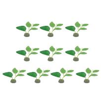 Aquarium Artificial Plants Fishtanks Plastic Plant Vibrant Decorations Landscaping Safety Decor Plant for Shrimp 10PCS 12 green