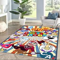 Nuostabaus skaitmeninio cirko žaidimo stiliaus kvadratiniai kilimai yra puikus pasirinkimas svetainėms, miegamiesiems, namų dekoravimui ir kaip dovanos. 80cmx120cm