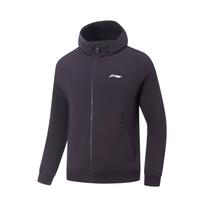 Li Ning JB Series Hooded Logo Stitching Sweatshirt Jacket Men jackets AWDV305-1 XL black
