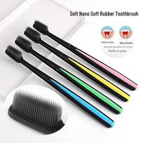 Silikoninis nano minkštas suaugusiųjų dantų šepetėlių paketas – mažos galvutės šeimos rinkinys 675 nanometer toothbrush 2 pieces