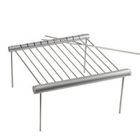 Portable Barbecue Grill Cooking Stainless Steel BBQ Grill Folding Mini BBQ Grill Home Park Picnic Outdoor Barbecue Accessories gray