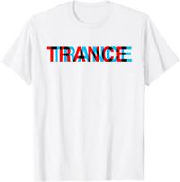 Trance Music Optical Illusion Glitch Trippy EDM Rave T-Shirt Unisex Streetwear Tops Personaliz S white
