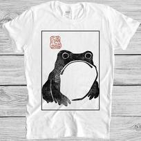 Unimpressed Frog Matsumoto Hoji Meika Gafu Japanese Toad Demons Tee T Shirt M491 XS white