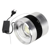 Marine Aquarium Light Full Spectrum COB White Light Cylinder Saltwater Fish Tank Light 75W ZY K3 EU gray