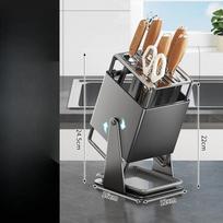 Stainless Steel Rotary Tool Holder Household Kitchen Countertop Shelf Tool Supplies Storage Holder Tool Holder Finishing Holder Rotatable pilka