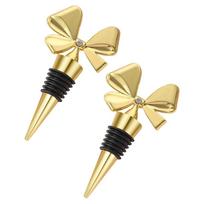 Charming Bow Wine Stoppers Sturdy and Decorative Seal for Wine For Bottles Perfect Addition to Festive Occasions