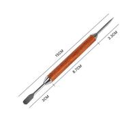 LMETJMA Coffee Latte Art Pen Stainless Steel Spice Cappuccino Pull Needle Latte Coffee Decorative Art Pen Coffe Spice Pen JT291 brown
