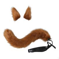 Animal Hairpin Set for Whimsical Costume Parties Light tan brown