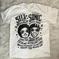 Silk Sonic Bruno Mars marškinėliai muzikiniai marškinėliai dovana gerbėjui Anderson Paak TE2933 Unisex T-Shirt L black