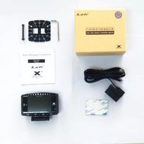 Lufi X1 OBD2 Skaitmeninis Matuoklis Turbo Slėgis Alyvos Slėgis Vandens Temperatūra Automobiliui Oro SŪK Sūkių Kuro Greitis Išmetamųjų Dujų Temperatūra Alyvos Matuoklis Anglų lufi x1 gauge