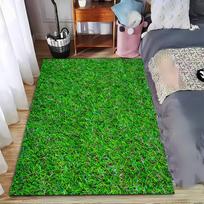 Lush Green Grass Carpet Design suitable as a non-slip mat for the living room or bedroom sofa 40x60cm( 15x23in ) green
