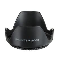Replacement Camera Universal Protective Shield Sunshade Anti-Glare Cover Screwed Lens Hood 72mm gray