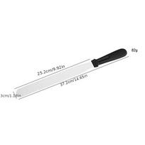 1vnt nerūdijančio plieno plastikinė rankena Tiesia lenkta torto kremo mentele 10 Inch Straight Spatula