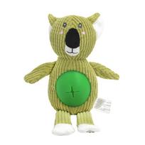 Big Belly Design Dog Chew Plush Toy Bite-Resistant Animal Shape Squeak Pet Bite Toy Squeak Sound Cleaning Teeth