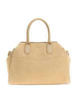 GUESS Rankinė 'Yulia Small Satchel' smėlio spalva