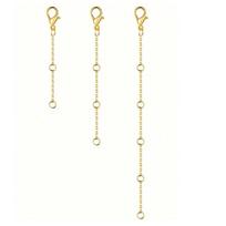 New Lobster Clasp Plus Tail Chain Adjustment Chain Jewelry Extension Chain Simple Necklace Accessories 11.5cm auksas