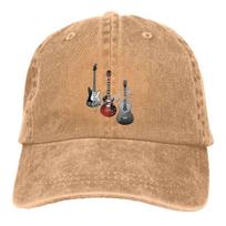Gitaristas Beisbolo Kepuraitė Vyrams Kaubojiškos Skrybėlės Moterims Apsauga nuo Saulės Snapback Gitaros Rokas Kepurės Adjustable brown