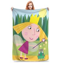 B-Ben ir H-Holly Svajonių pasaulis Super minkštos antklodės Kempingo pliušas Lovos patalynė Mėtymo pledai Sofa Kėdė Flanelinis lovatiesis Sofos lovos užvalkalas 125x150cm (50x60inch) blue