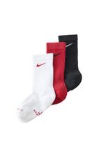 NIKE Kojinės raudona / juoda / balta