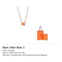 HERMES Mini Pop H Pendant H147992FO02 One Size 1 oranžinė