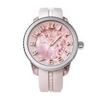 Sakura Pearl Blossom 10 ATM Water Mineral Pink Pearl [TENDENCE] Watch, Quartz, Resistant, Glass, Dial, TY930068-S, Women's [Authentic] white