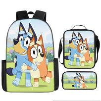 Nauja Bloy Šuns Animacinio Filmo Pradinės Mokyklos Kuprinė Pieštukinė Daugiafunkcinė Kuprinė 17 inch backpack black
