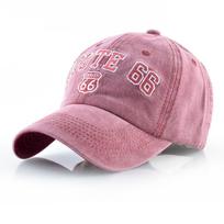 Vintage Baseball Caps Men Women Snapback Denim Dad Hats Adjustable Trucker Cap Embroidery Cotton Hat 56-59CM pink