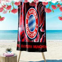 Vibrant FC Bayern Munchen Emblem beach towel beach soft Outdoor pool towel seaside Absorbent bath towel Travel and vacation towels Fashion 70cmx140cm(27x55inch)