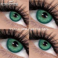 EYESHARE Nauji spalvoti kontaktiniai lęšiai akims 1 pora Rudos spalvos lęšiai Madingi mėlynų akių lęšiai Pilki vyzdžiai Žalių akių lęšiai Metiniai