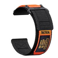 20 mm greito atsegimo nailoninė laikrodžio apyrankė su Velcro, 20 mm universali kabliukų ir kilpų nailoninė laikrodžio apyrankė, skirta Garmin Forerunner 165 158 55 245 6 22mm black
