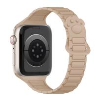 Magnetic Silicone Band for Apple Watch Ultra 3 2 49mm 46mm 42mm 45mm 44mm 40 41mm Strap IWatch Series 11 10 9 8 7 6 SE Bracelet 42-44-45mm black