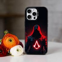 Assassins CreedTelefono dėklas iPhone 17,16,15,14,13,12,11 Plus,Pro Max,XS, Spalvingas Sidabrinis Telefono dėklas Funda Dangtelis iPhone17air black