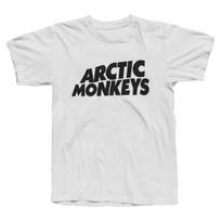 Band Arctic Monkeys Men's Cotton album graphics Tshirt Summer spring Women oversized hiphop Y2k fashion Tshirt XL black