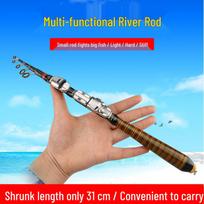 Custom Carbon Micro-object Fishing Rod with Soft Tip and Straight Gun Handle 1.2m white