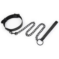 Streetwear Punk O-žiedo Choker Kaklo Papuošalas su Pavadėliu ir Skambaliuku Poroms Vyrams Moterims black