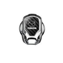 Automobilio variklio uždegimo paleidimo/sustabdymo mygtuko logotipo dangtelio lipdukas Mazda 3 CX3 CX4 CX5 CX7 CX8 CX9 Atenza Axela Automobilio stilius sidabras