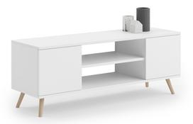 TV spintelė „FOCUS“, 135 cm, balta