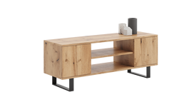 TV spintelė „FOCUS“, 135 cm, auksinio ąžuolo „Craft“ dekoras