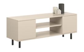 TV spintelė „FOCUS“, 135 cm, juodos kojelės, kašmyro