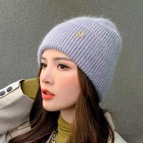 Winter Hat Real Rabbit Fur Winter Hats for Women Fashion Warm Beanie Hats Women Solid Adult Cover Head Cap