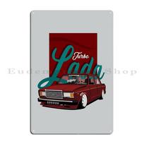 Vaz 2101 Lada 1200 Lada 2105 VFTS Raudonas 126 Metalinė Plokštelė Plakatas Klubas Sienų Dekoras Dizainas Klubas Baras Individualus Skardinis Plakatas 30x40cm(11.8x15.7inch)