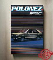 Polonez Fso Automobilio Metalinis Plakatas Kolekcionuojamas Skardinis Ženklas Dydis 8x12 colių aliuminis aluminum 20x30cm gray