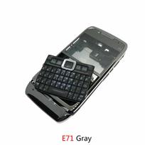 Dėl Nokia E5 E63 mobiliojo telefono dėklas E71 E72 dėklas Klaviatūra baterija Galinė priekinė plokštelė Rėmo dangtelis E71 Gray