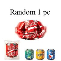 Soda Can Press Spinning Top Fidget Toy Transformable Spin Gyro Keychain Pendant Stress Relief Decompression Toy Party Gift red