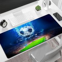 Football Large Mouse Pad Boys Table Mat Esports Club PC Decor Pads Gamer Computer Soccer Big Desk Mousepads for Home Bedrooam 800x300x2mm blue